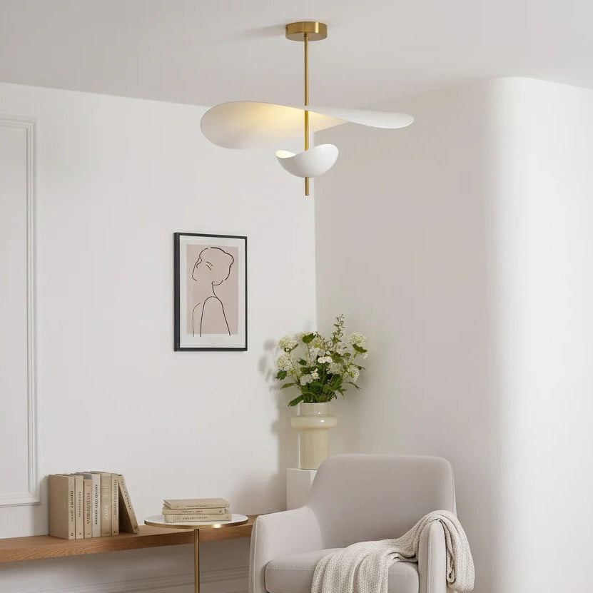 Mythos | Modern Layered Floating Metal Petal Pendant Light