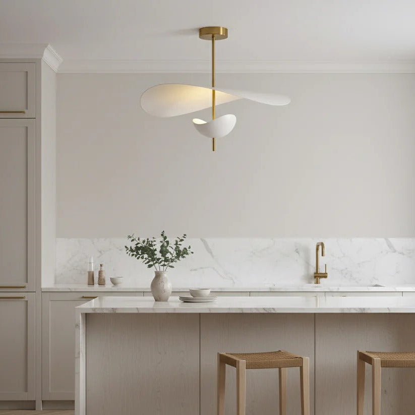 Mythos | Modern Layered Floating Metal Petal Pendant Light