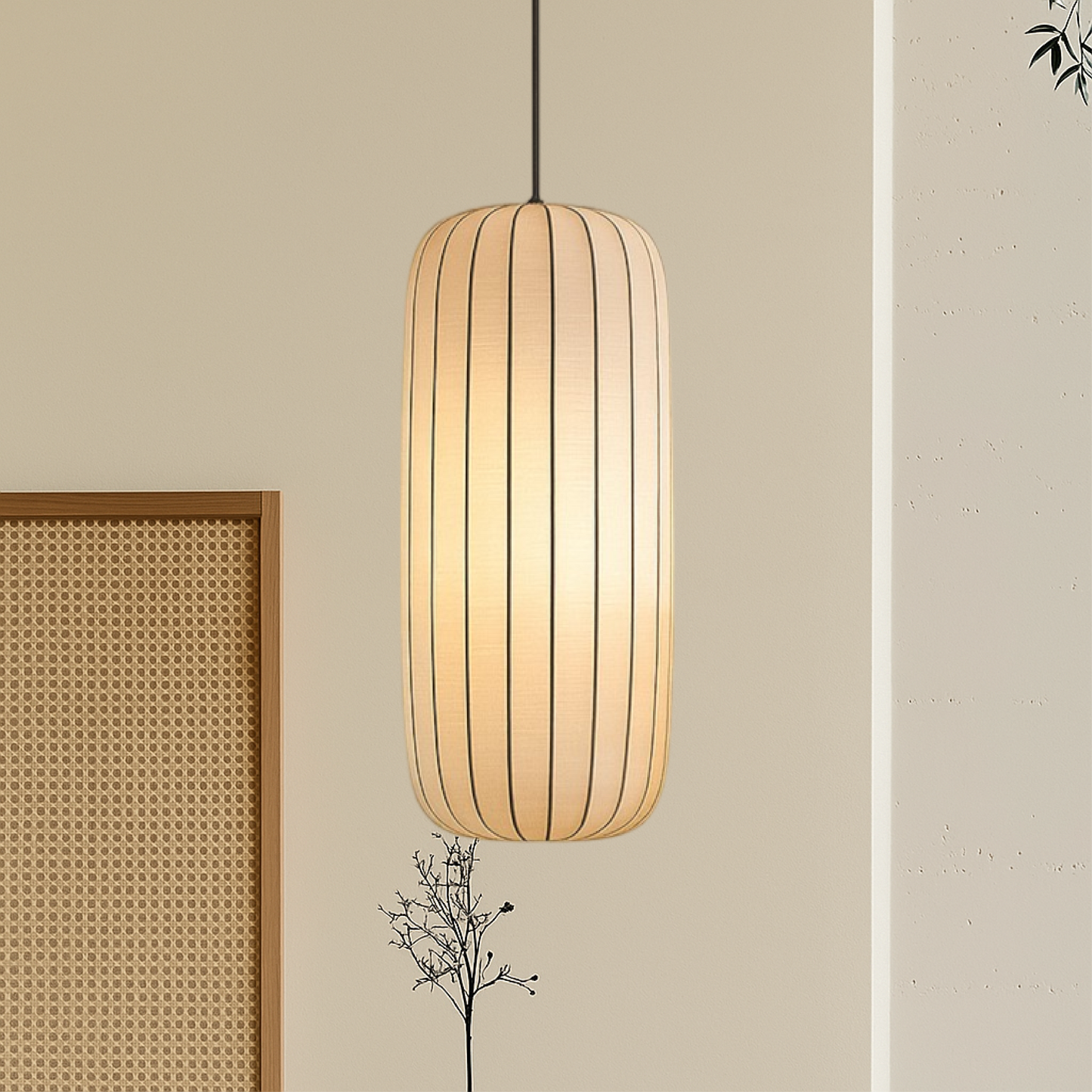 Velure | Wabi Sabi Pleated Fabric Pendant Light