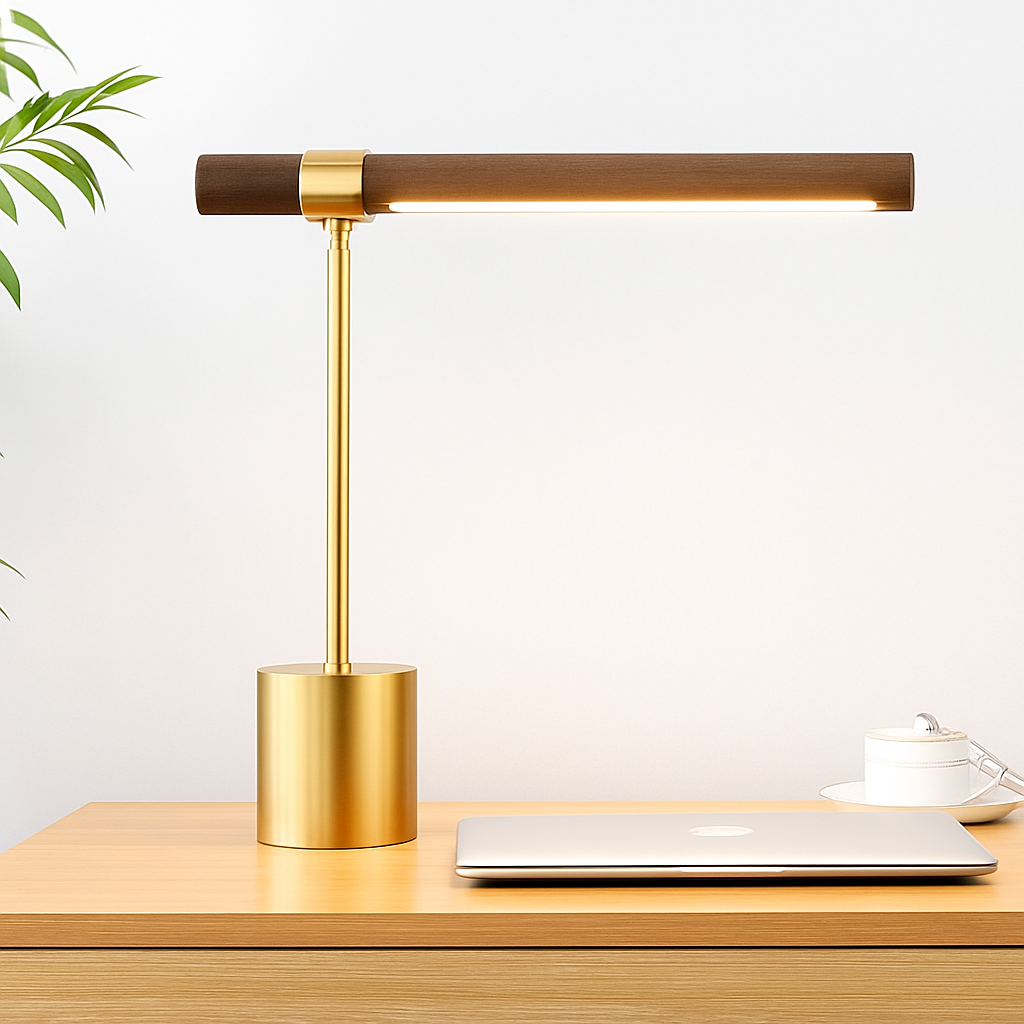 Bristhaw | Sculptural Bamboo Structural Scandinavian Desk Lamp