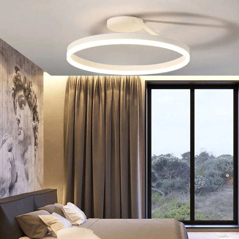 Aeris | Nordic Circular Metal Flush Mount Ceiling Light