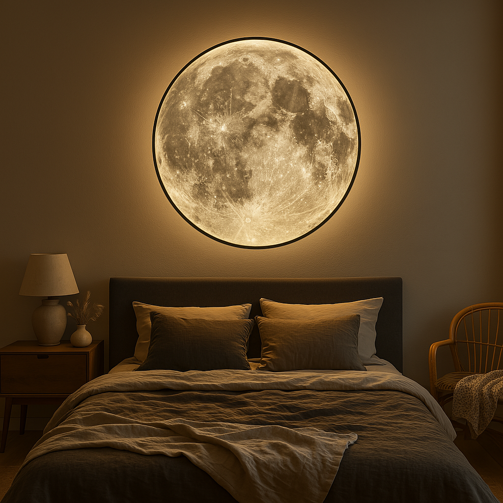 Lunari | Realistic Glowing Moon Wall Light