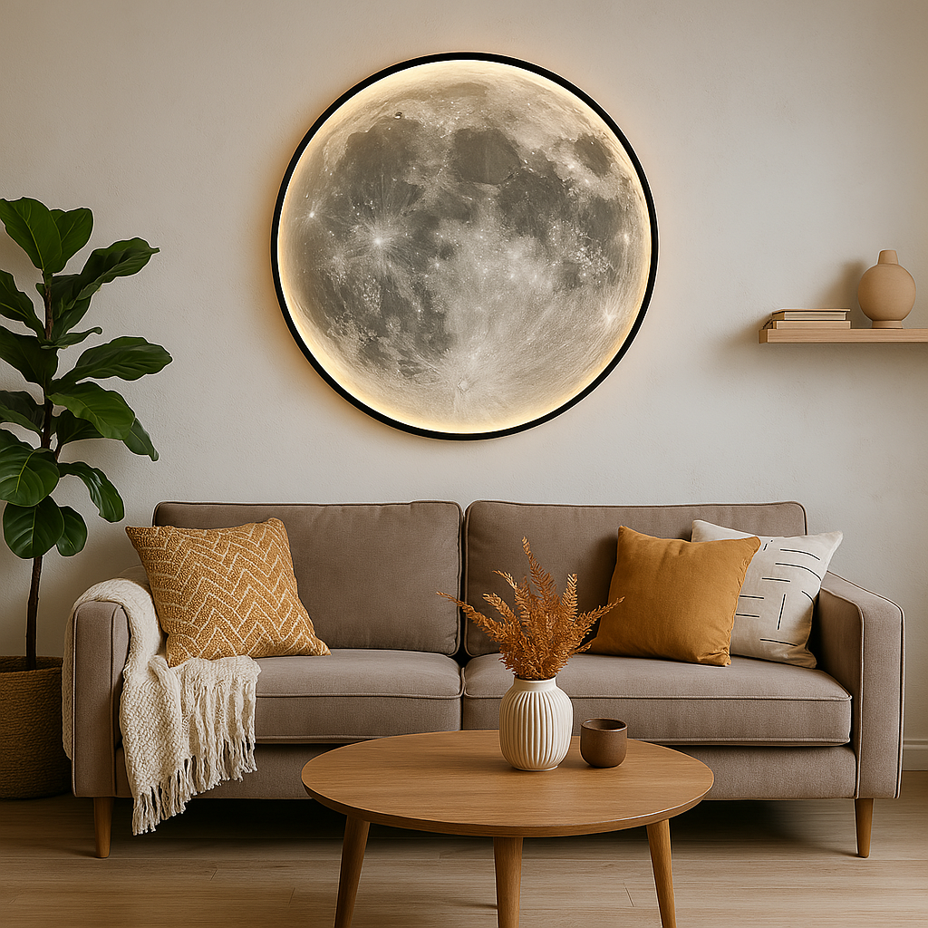 Lunari | Realistic Glowing Moon Wall Light