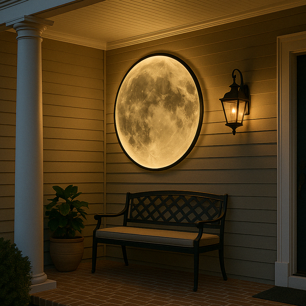 Lunari | Realistic Glowing Moon Wall Light