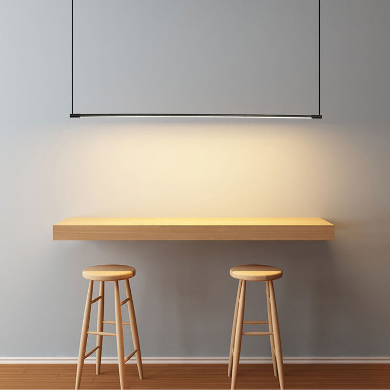 Voras | Nordic Minimalist Black Linear Acrylic Diffuser Pendant Light