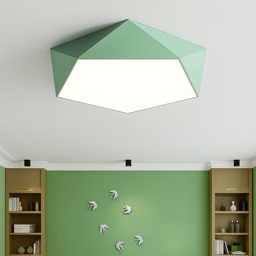 Virelli | Minimalist Flush Mount Geometric LED Ceiling Light