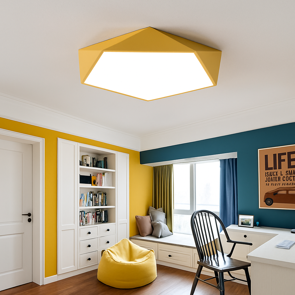 Virelli | Minimalist Flush Mount Geometric LED Ceiling Light