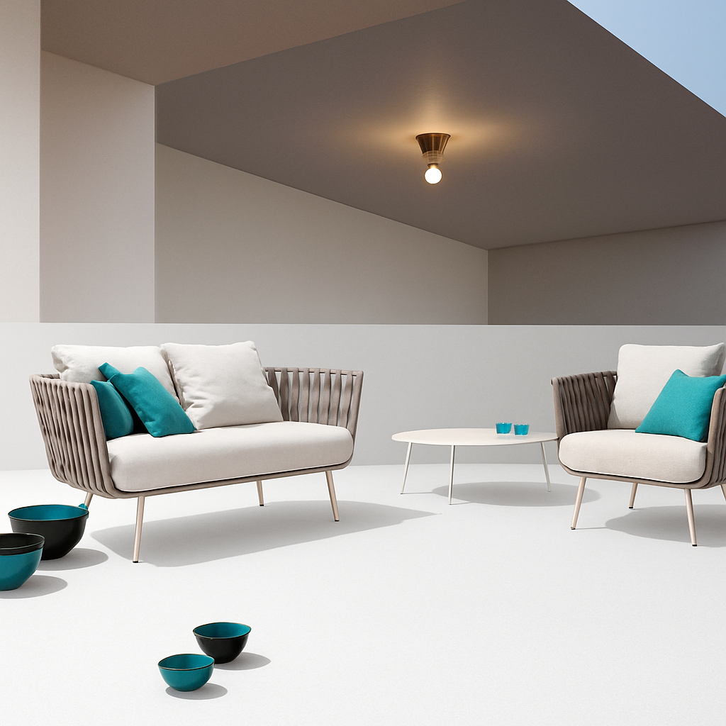 Bristhaven | Modern Geometric Cone Glass Ball Ceiling Light