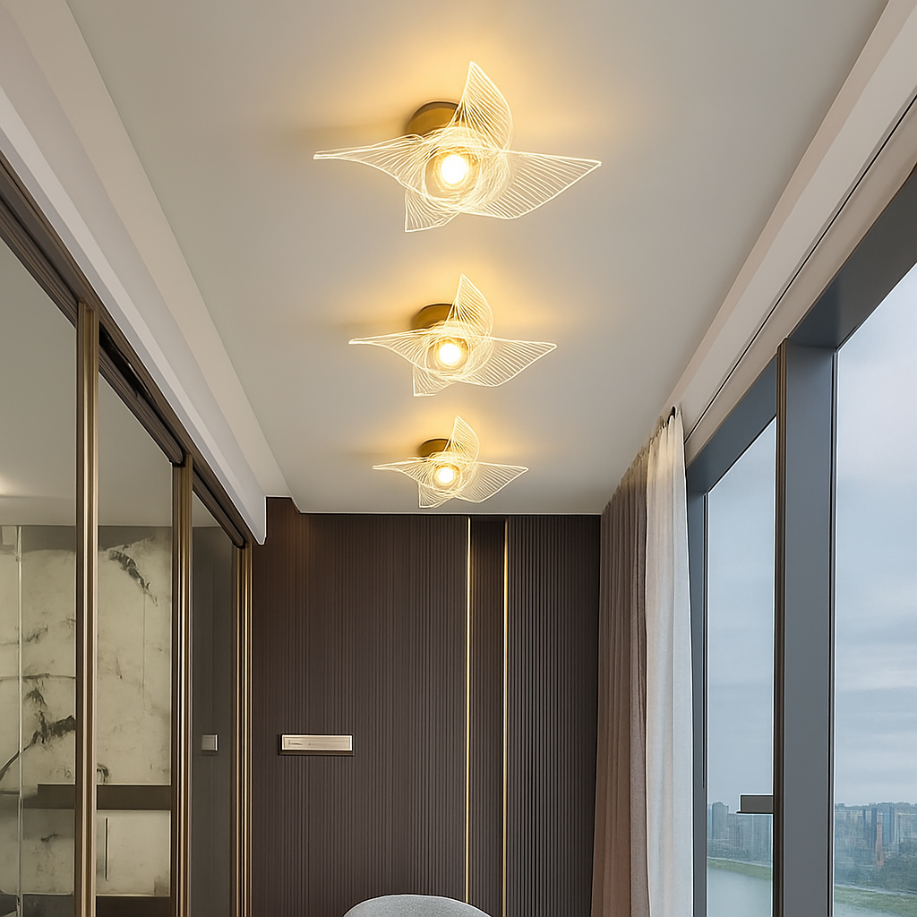 Kelbrique | Nordic Contemporary Linear Flush Mount Ceiling Light