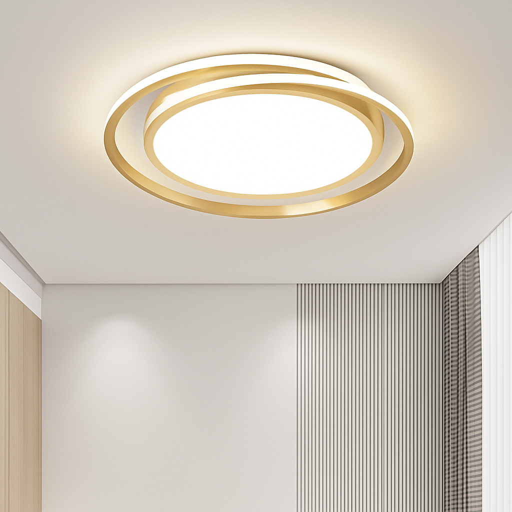 Vandorim | Polished Intersecting Rings Ceiling Light