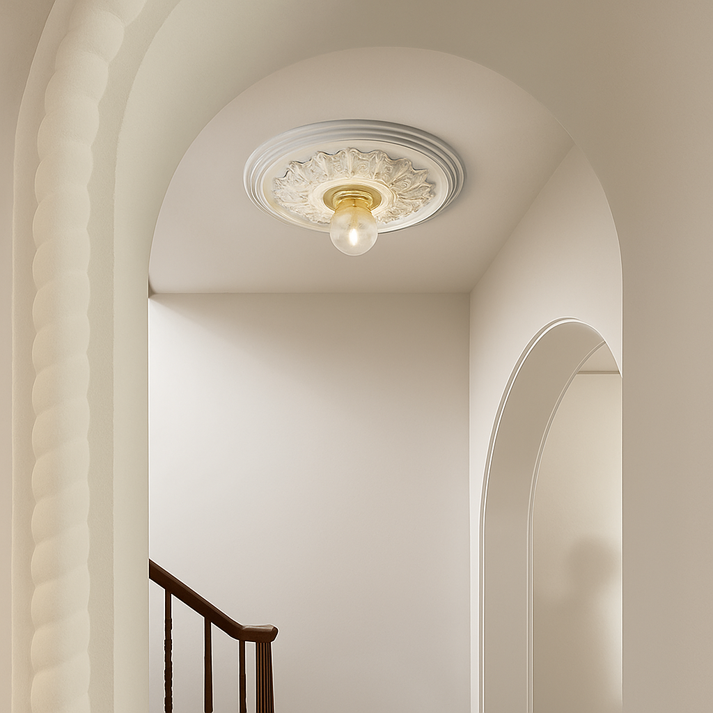 Rostevia | French Retro Carved Ceiling Light