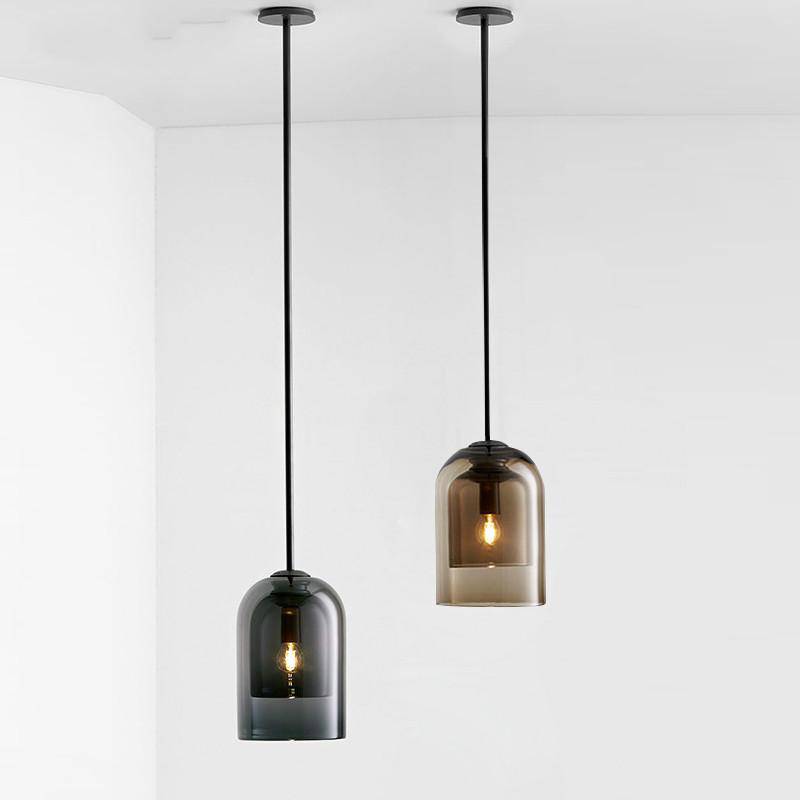 Kendervon | Tubular Tinted Glass Architectural Pendant Light