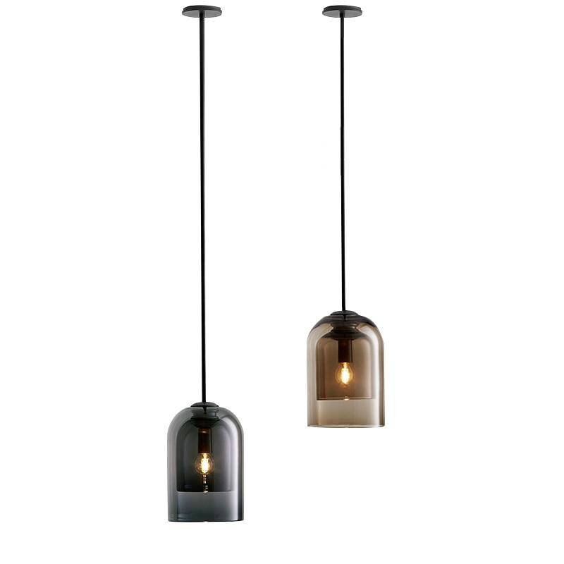Kendervon | Tubular Tinted Glass Architectural Pendant Light