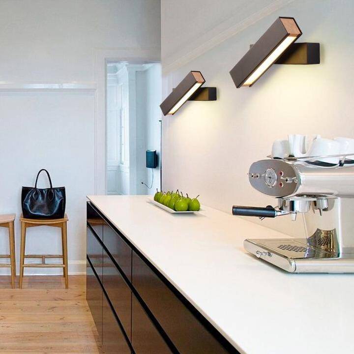 Kelvarna | Contemporary Abstract Sculptural Dual Glow Rotating Wall Light