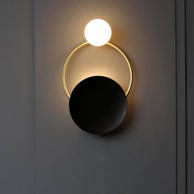 Galathore | Minimalist Celestial Ring Silhouette Wall Light