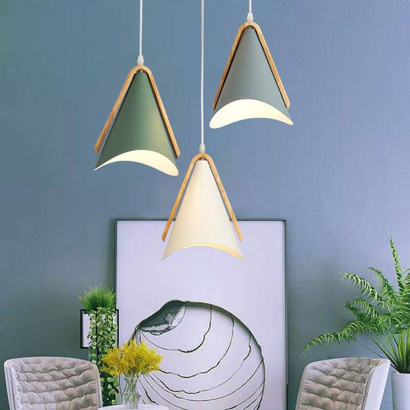 Veldoran | Nordic Tapered Timber and Iron Pendant Light