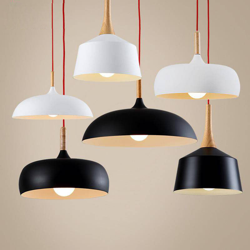 Valenthia | Nordic Dome Timber Accent Pendant Light