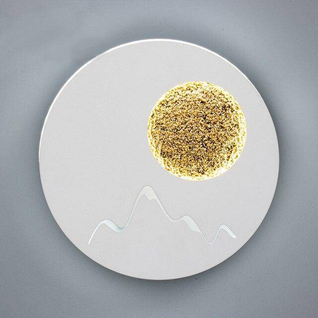 Vandolay | Moon Silhouette Circular Metal Wall Light