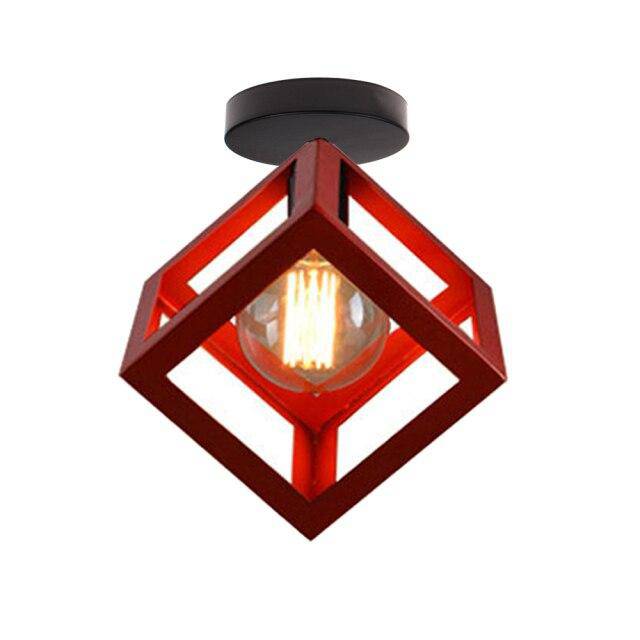 Zorquence | Geometric Cage Industrial Flush Mount Ceiling Light