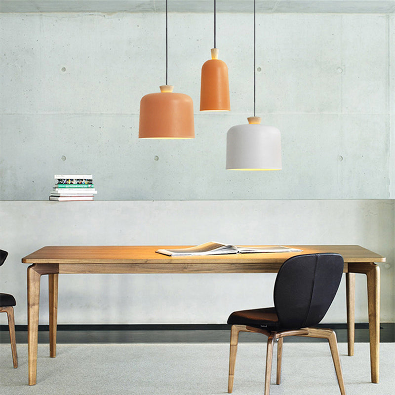 Velderan | Nordic Dome Wood Accent Pendant Light