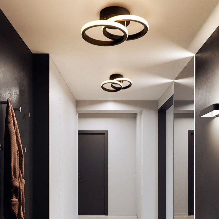 Kendrysk | Sculptural Entwined Loop Contemporary Ceiling Light