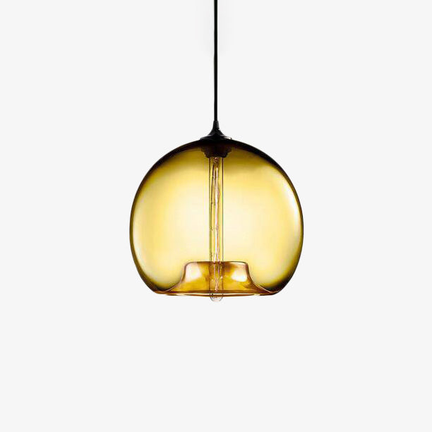Belmounda | Modern Spherical Tinted Glass Orb Pendant Light