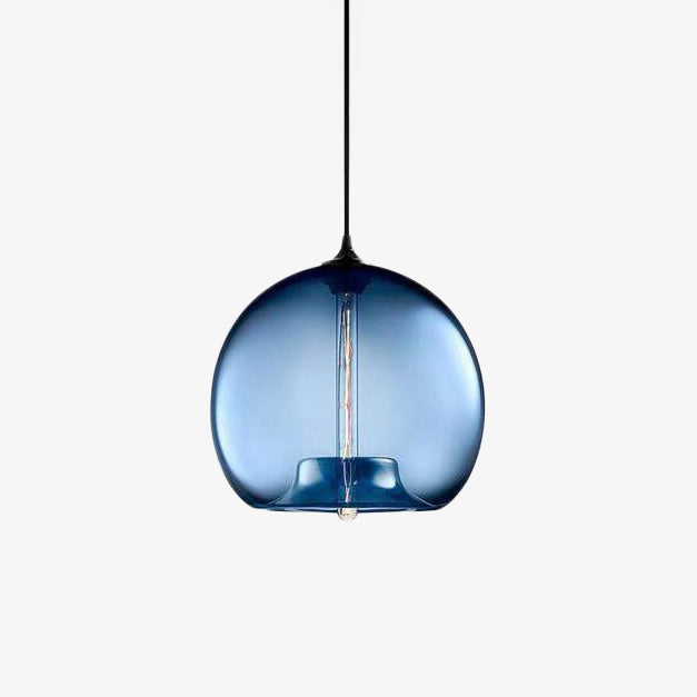 Belmounda | Modern Spherical Tinted Glass Orb Pendant Light