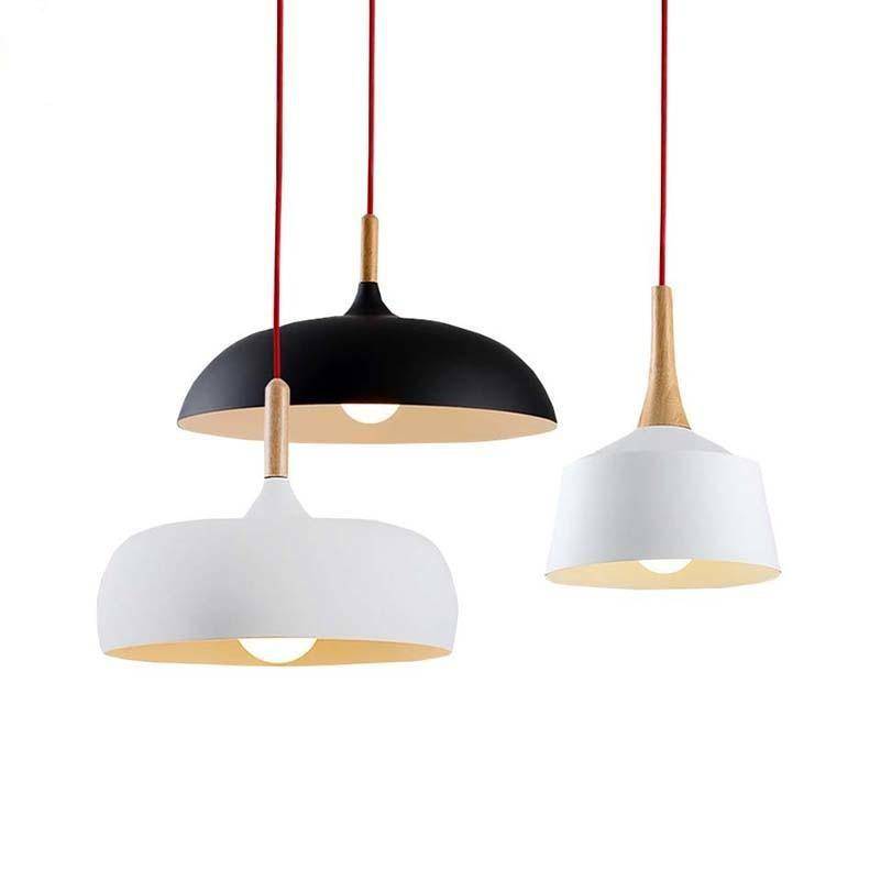 Valenthia | Nordic Dome Timber Accent Pendant Light
