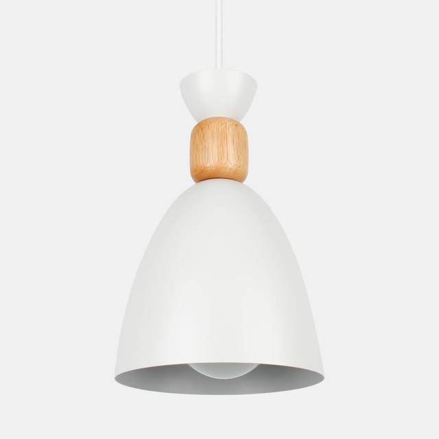 Rhyostel | Nordic Tapered Wood and Metal Pendant Light