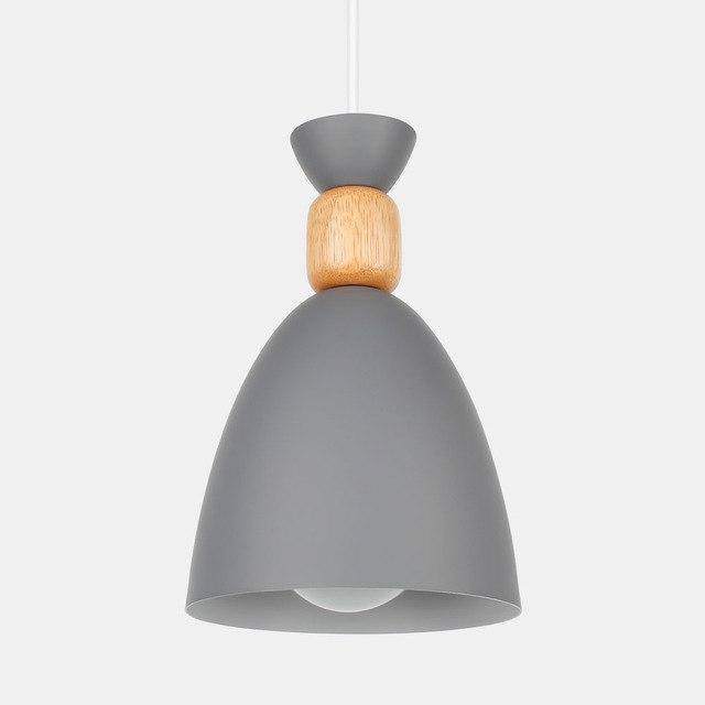 Rhyostel | Nordic Tapered Wood and Metal Pendant Light