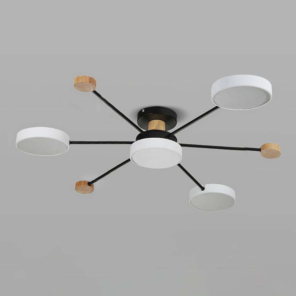 Sylve | Nordic Style Round Flat Panel Ceiling Light