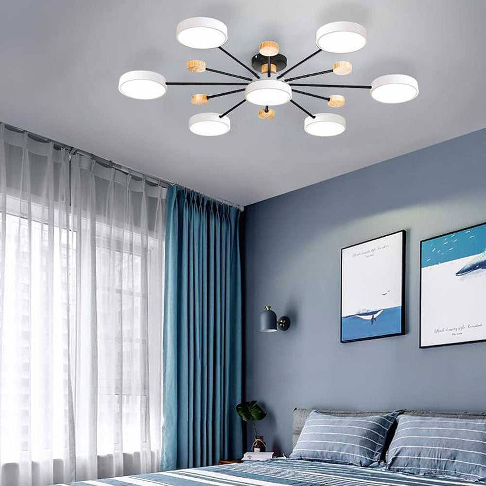 Sylve | Nordic Style Round Flat Panel Ceiling Light