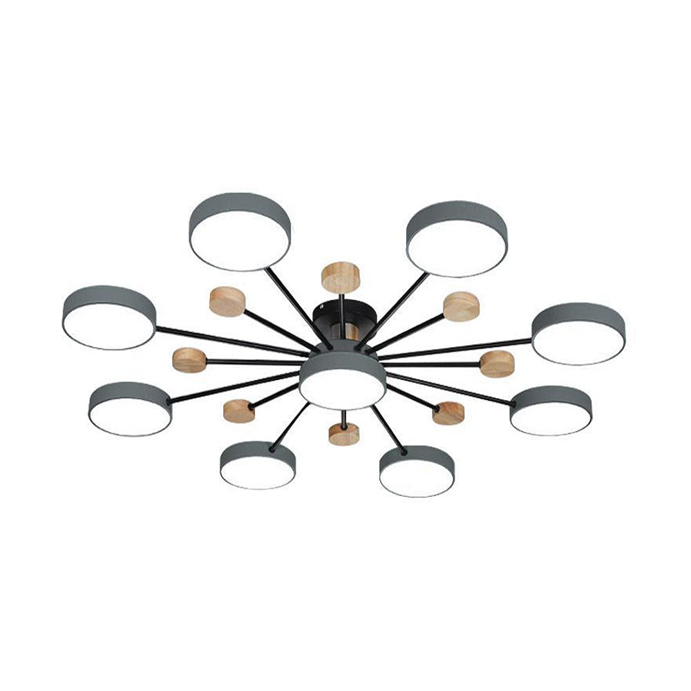 Sylve | Nordic Style Round Flat Panel Ceiling Light