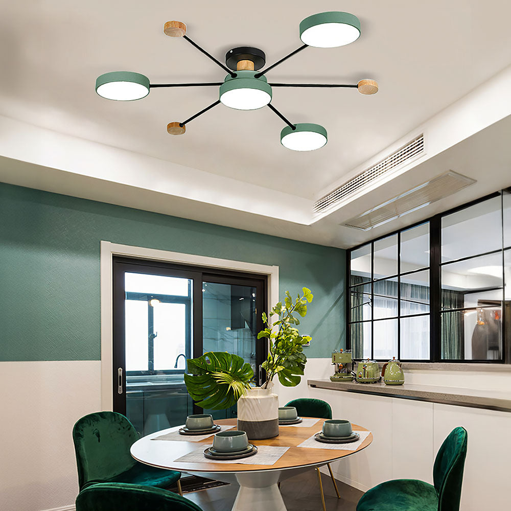 Sylve | Nordic Style Round Flat Panel Ceiling Light