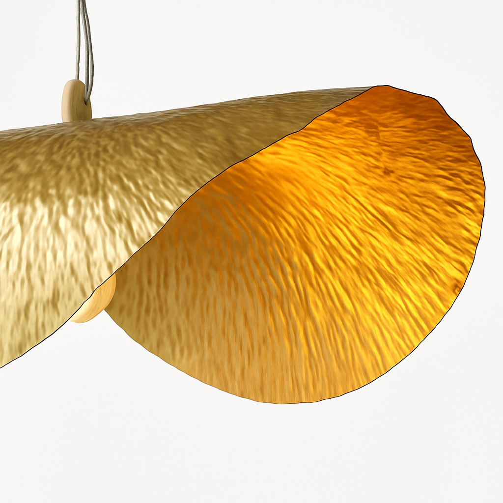 Kelsomyr | Textured Lotus Petal Form Retro Pendant Light