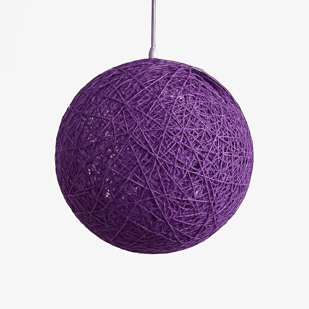 Verithon | Elegant Wicker Paper Cocooning Globe Pendant Light
