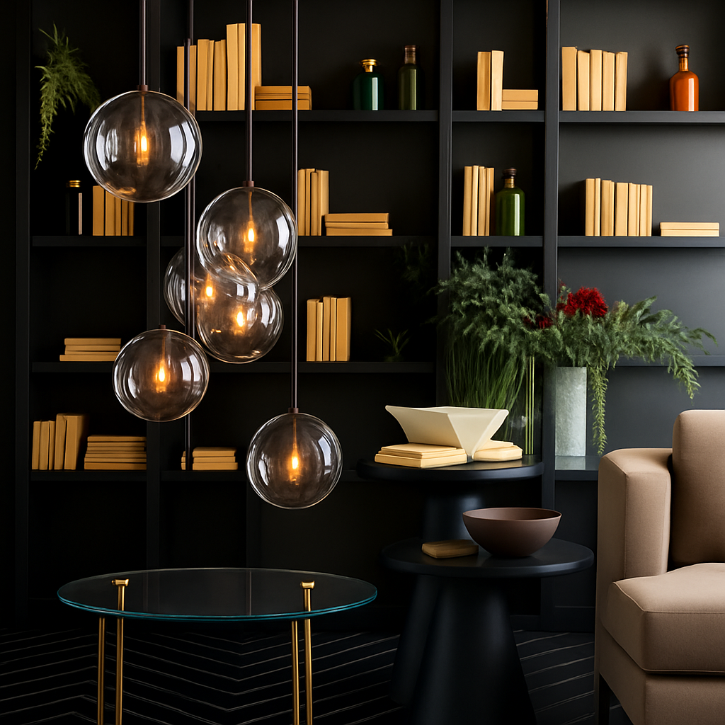 Verqis | Modern Nordic Glass Globe Ball Hanging Pendant Light