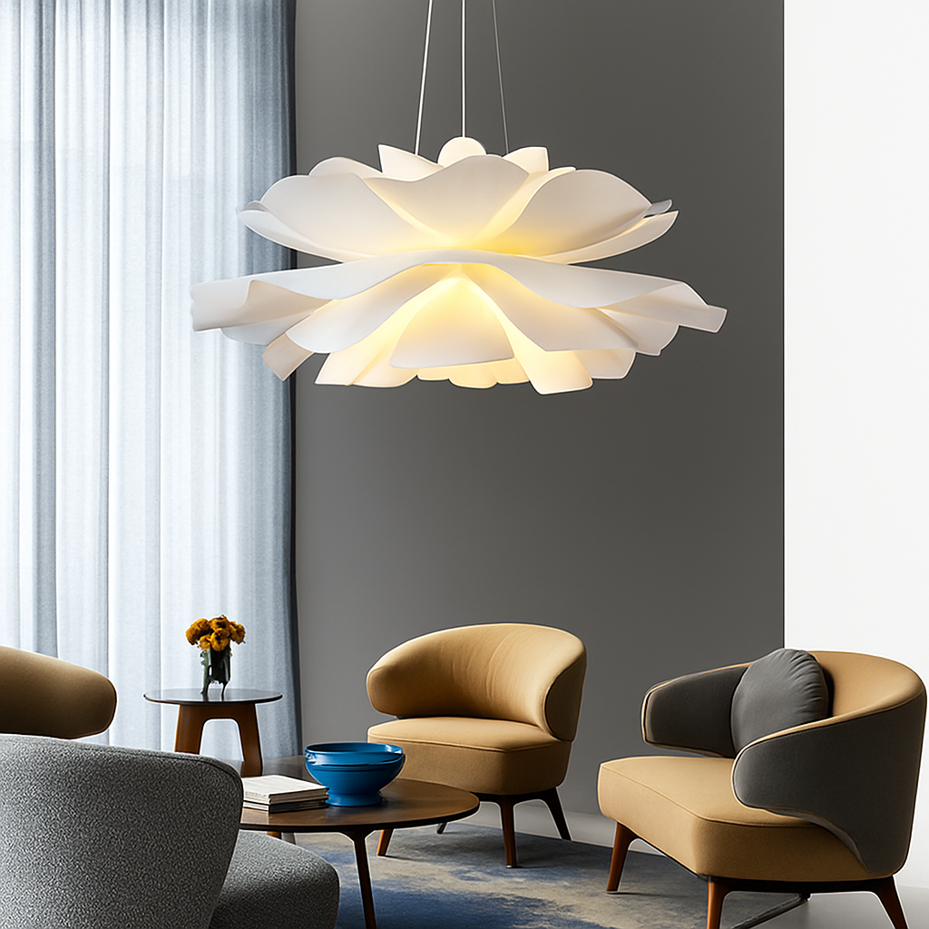 Belvondo | Minimalist Floral Form Layered Pendant Light