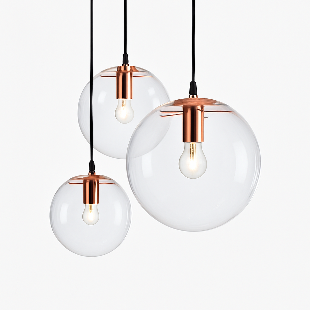 Virellian | Modern Glass Globe LED Pendant Light Sphere