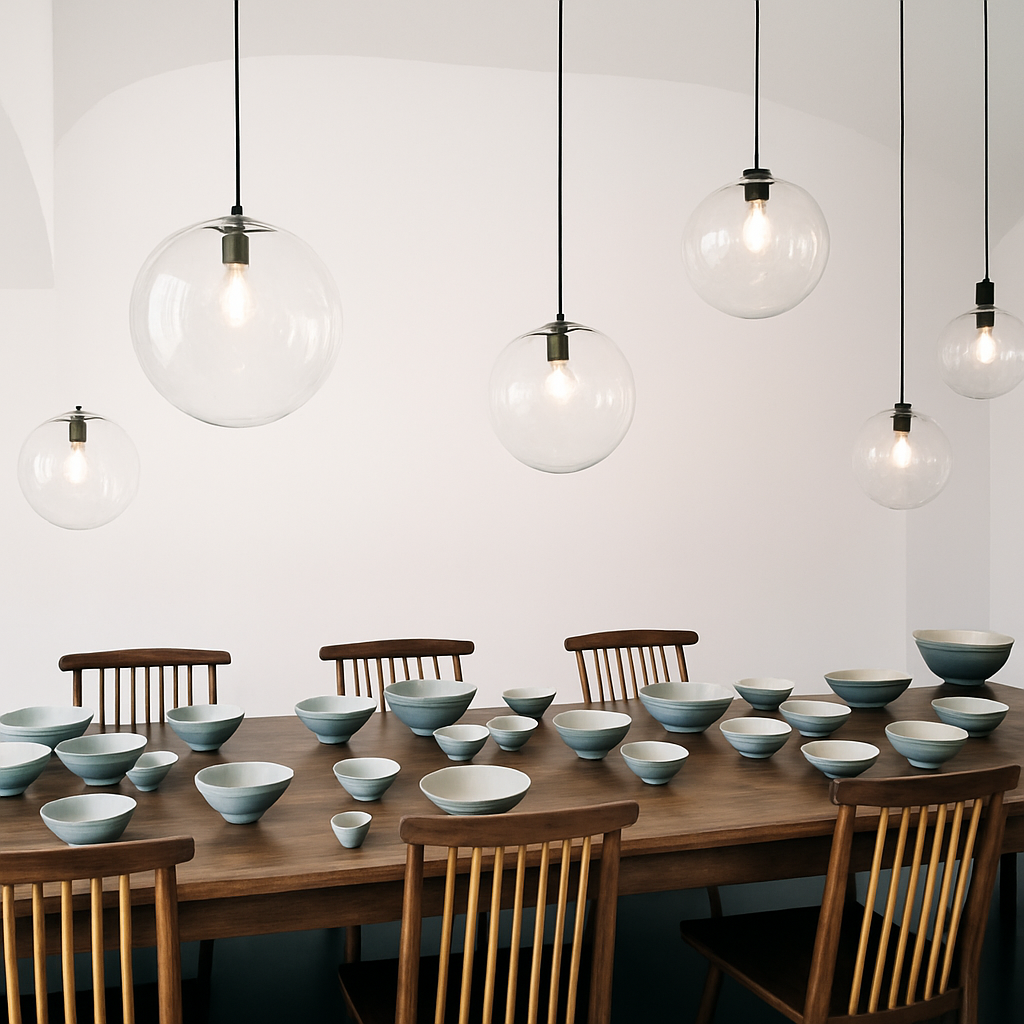 Virellian | Modern Glass Globe LED Pendant Light Sphere