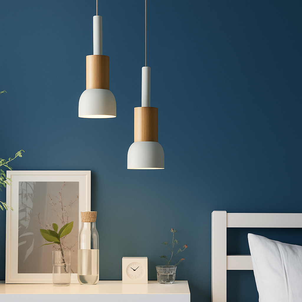 Briventa | Nordic Geometric Wood Metal Modern Pendant Ceiling Light