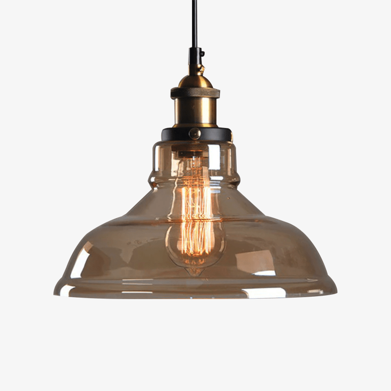 Kelsindra | Vintage Bell Glass Pendant Light