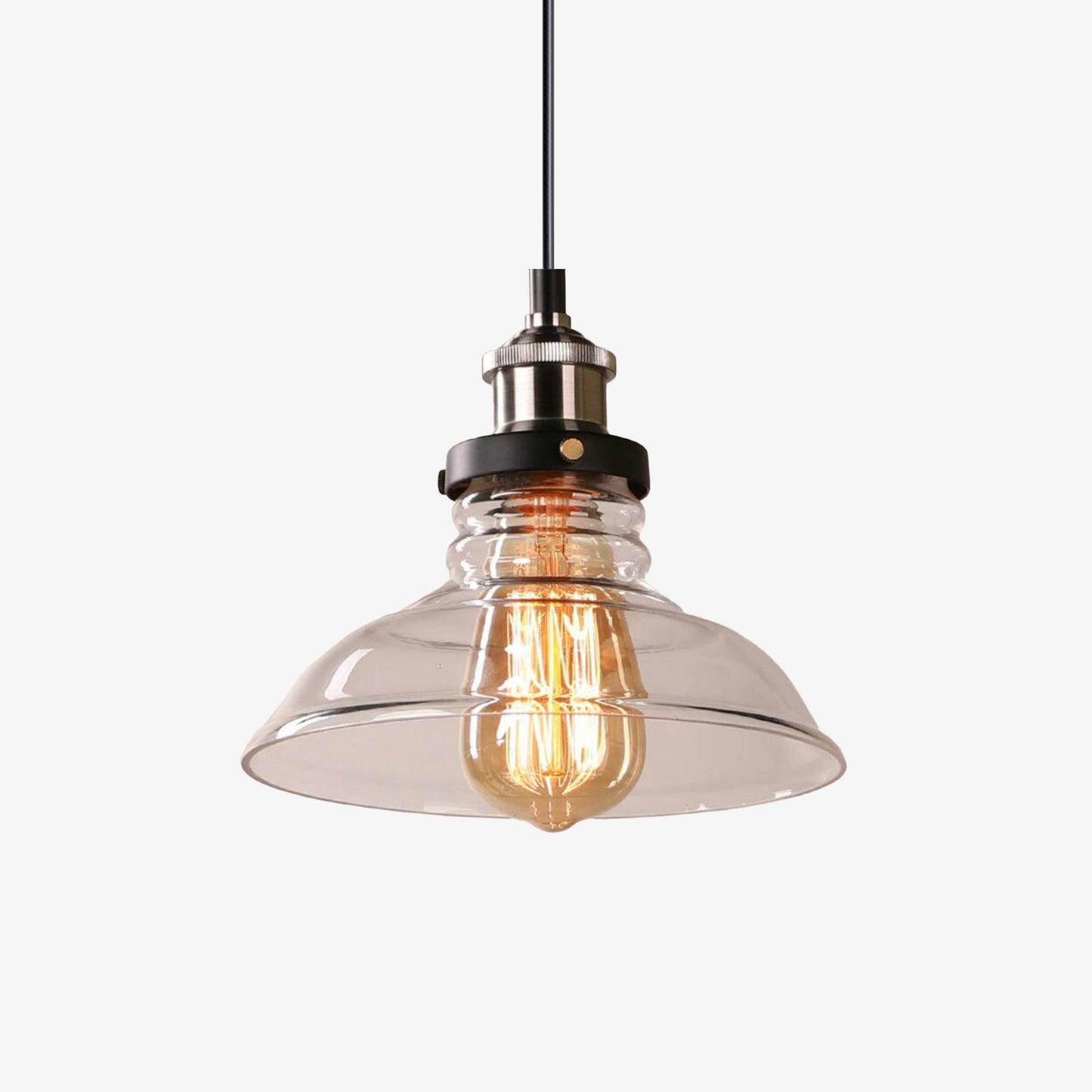 Kelsindra | Vintage Bell Glass Pendant Light