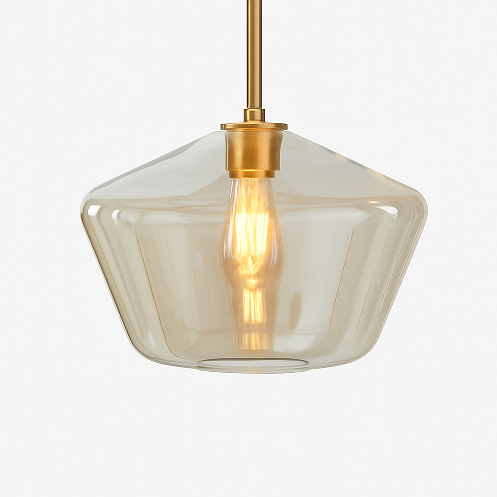 Luvestra | Geometric Spherical Profile Nordic Modern Glass Pendant Light