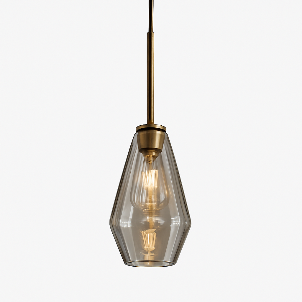 Luvestra | Geometric Spherical Profile Nordic Modern Glass Pendant Light