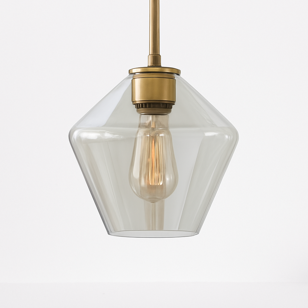 Luvestra | Geometric Spherical Profile Nordic Modern Glass Pendant Light