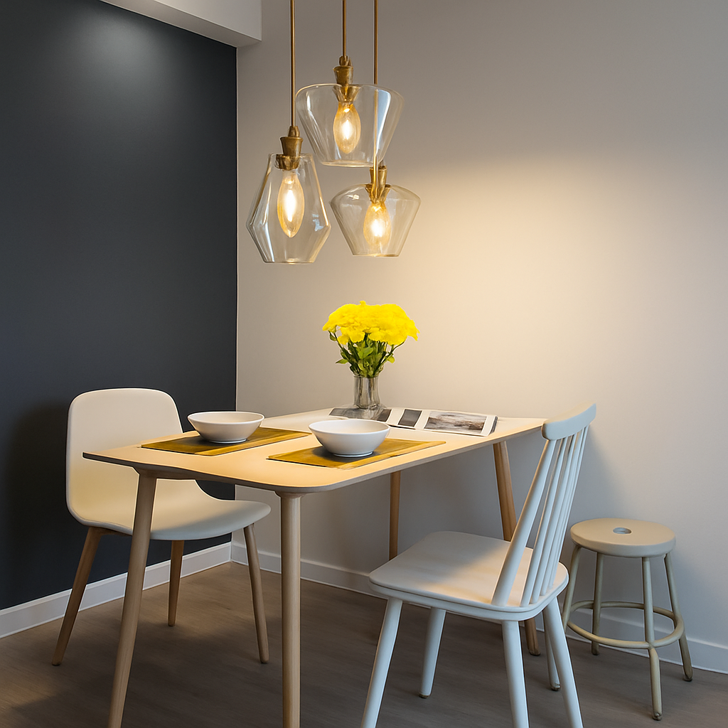 Luvestra | Geometric Spherical Profile Nordic Modern Glass Pendant Light