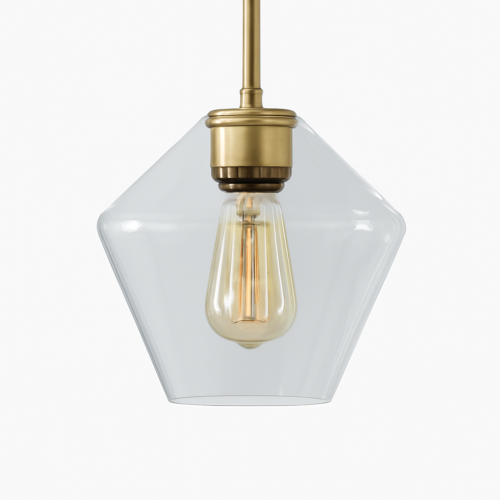 Luvestra | Geometric Spherical Profile Nordic Modern Glass Pendant Light