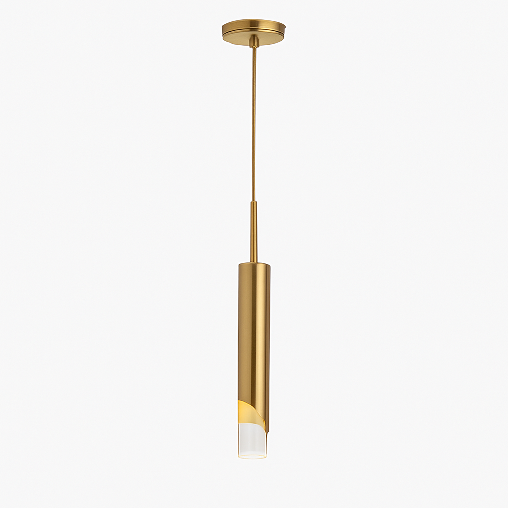 Remivor | Slim Cylindrical Loft Metal Modern Pendant Light Fixture