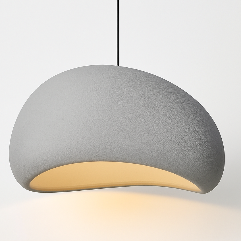 Vedrixle | Modern Sculptural Minimalist Curved Polymer Pendant Light
